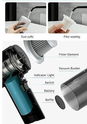 [UPGRADED] 3-in-1 Air Duster & Wireless Vacuum Cleaner with Blower